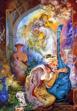 Fairy Tales Painting - Recordar la juventud Persian Miniatures Fairy Tales